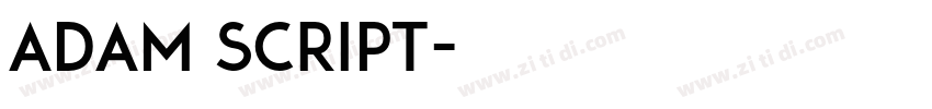 Adam Script字体转换